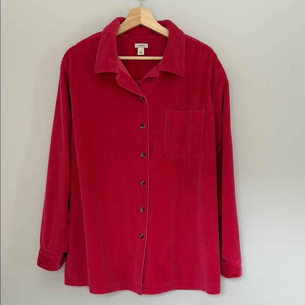 L.L. Bean Wide Wale Corduroy Shirt